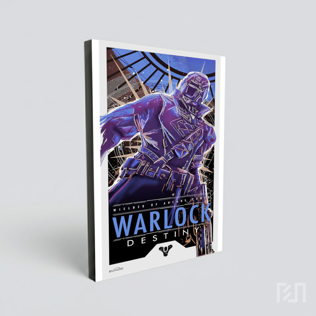Poster Seni Warlock Dungeons & Dragons