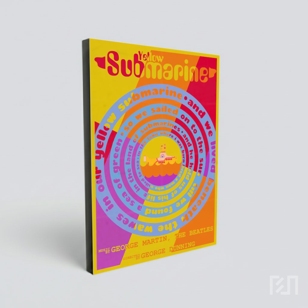 Poster Seni Yellow Submarine The Beatles