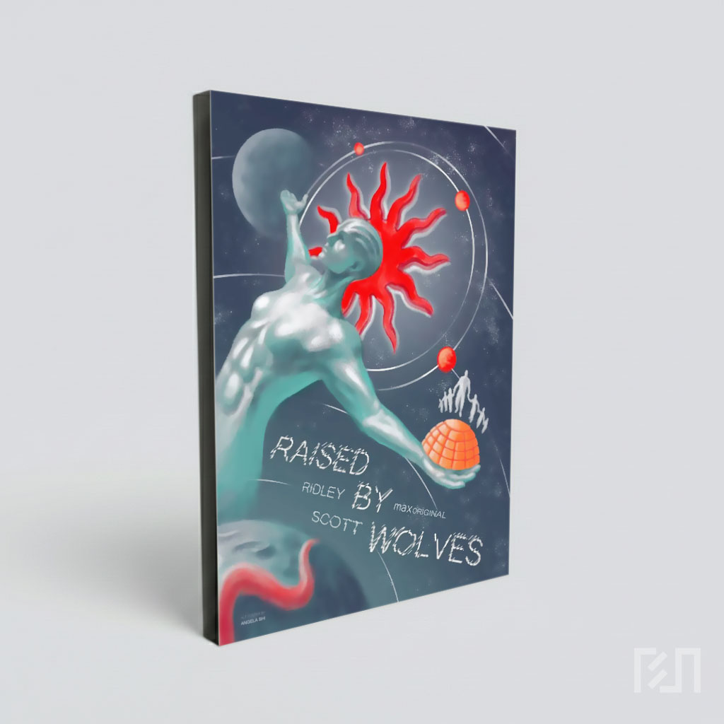 Poster Seri Sci-Fi Raised by Wolves