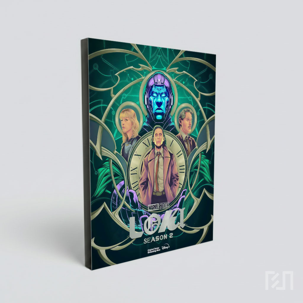 Poster Serial Marvel Studios Loki dan Kang