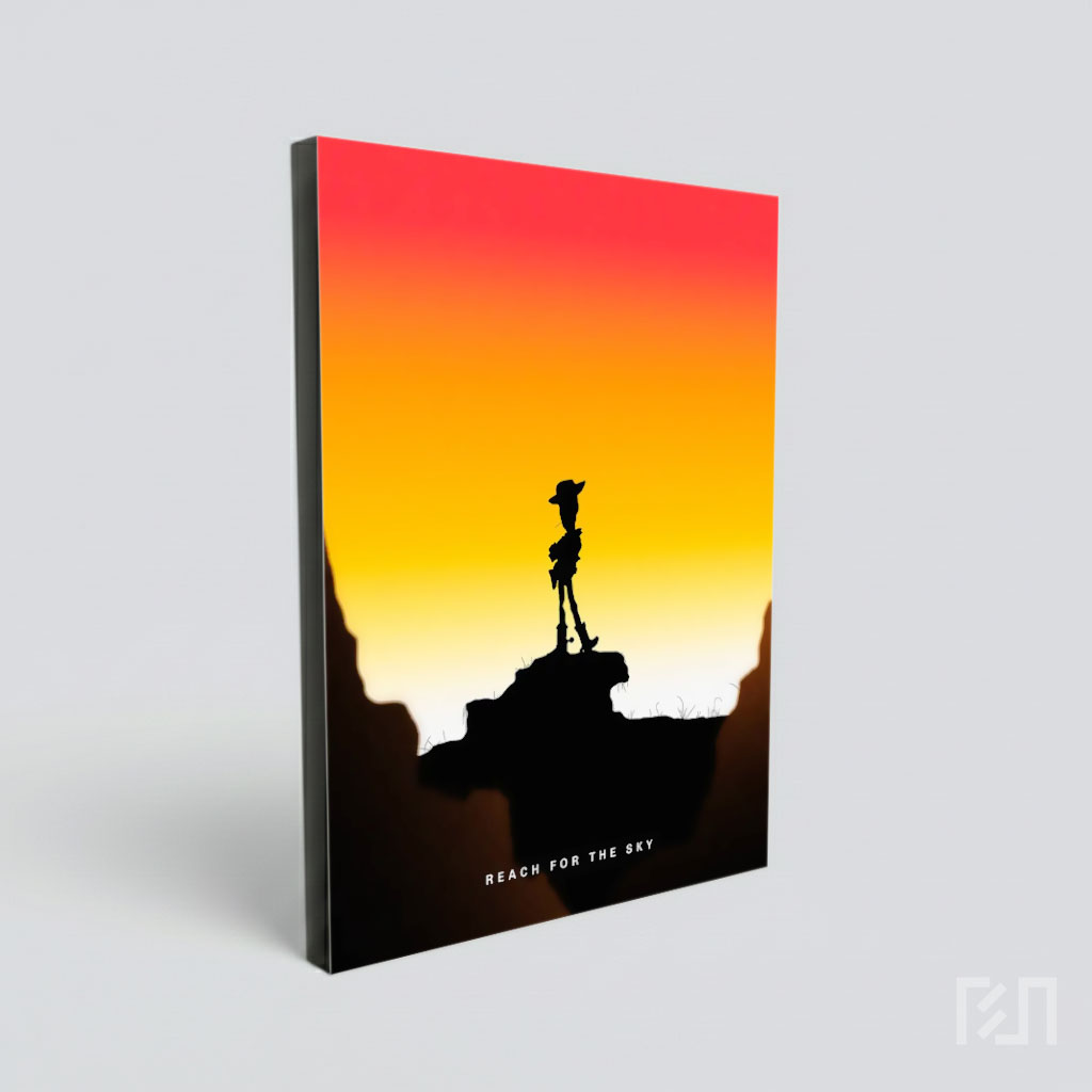 Poster Siluet Cowboy Sunset