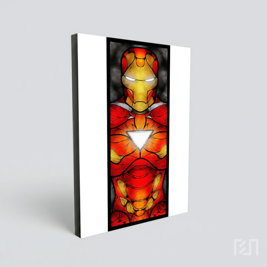 Poster Stained Glass Iron Man