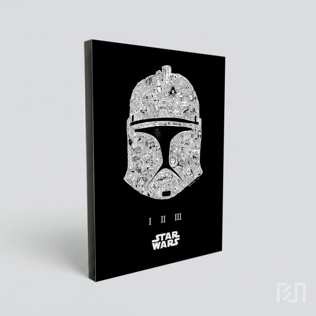 Poster Star Wars Clone Trooper Doodle Art