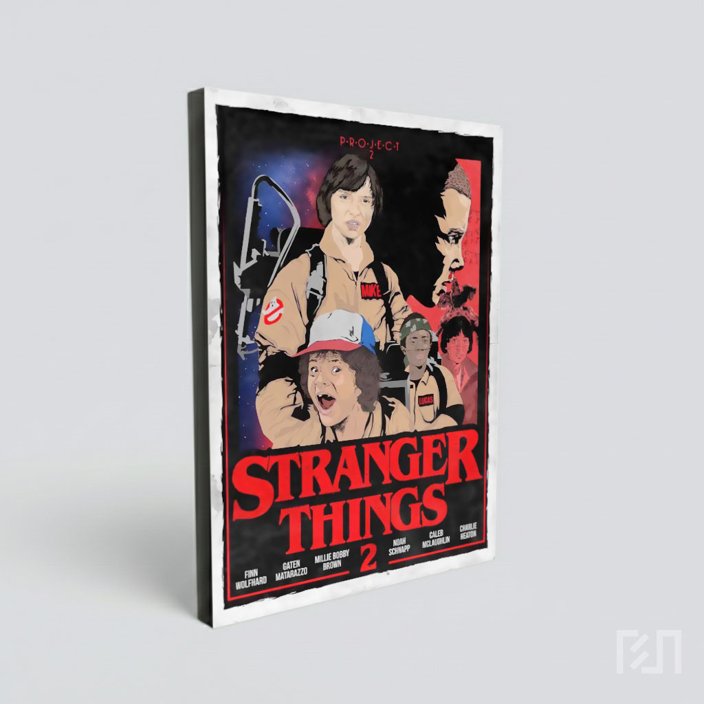 Poster Stranger Things Ilustrasi Karakter