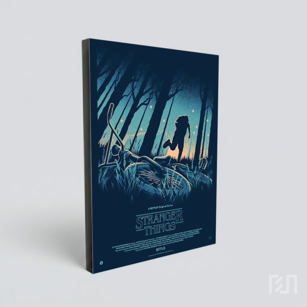 Poster Stranger Things - Sepeda Tergeletak di Hutan