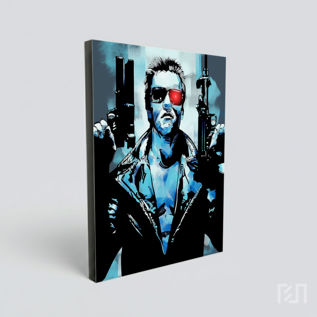 Poster Terminator Cyborg Fiksi Ilmiah