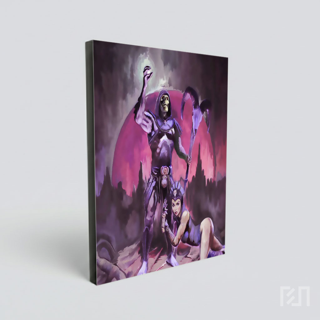 Seni Penggemar Skeletor dan Evil-Lyn Masters of the Universe