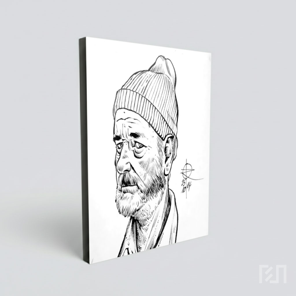 Sketsa Hitam Putih Bill Murray