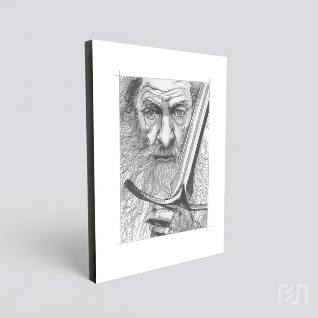 Sketsa Pensil Gandalf The Grey - Lord of the Rings