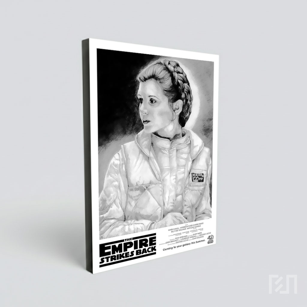 Sketsa Pensil Princess Leia Star Wars